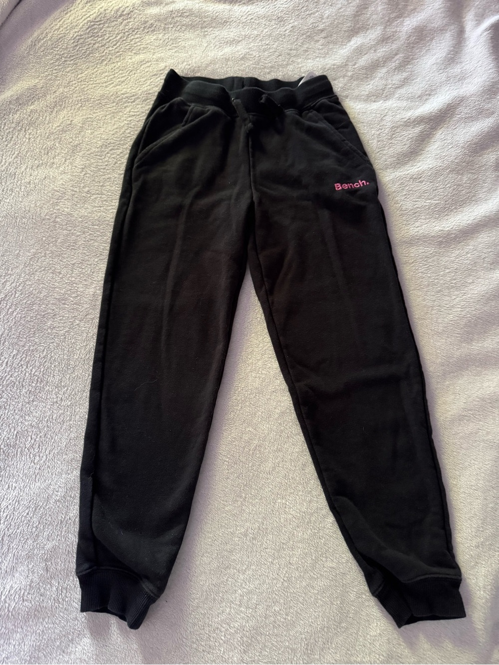 Bench. Girls Jogger Sweatpants Black Size Medium